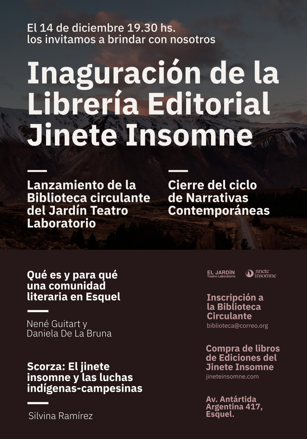 Inauguración de la Librería Jinete Insomne